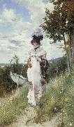 Giovanni Boldini Afternoon Stroll oil painting on canvas
